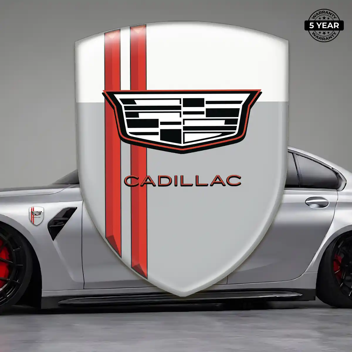 Cadillac Gel Badge Sticker Vortex Series