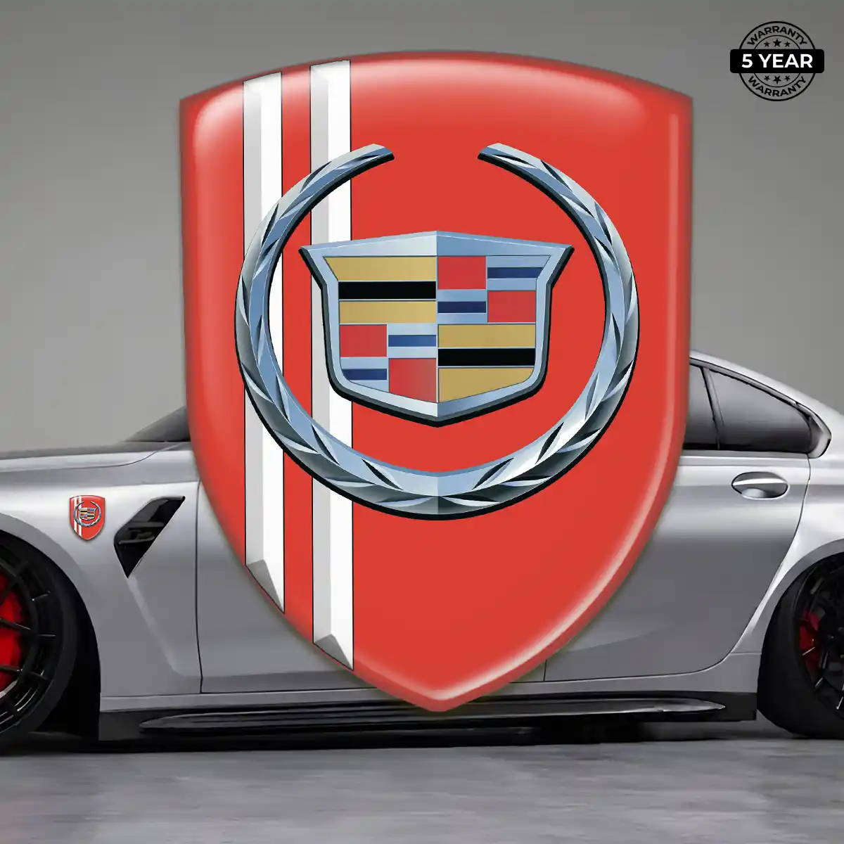 Cadillac Gel Emblem Sticker Cabin Style
