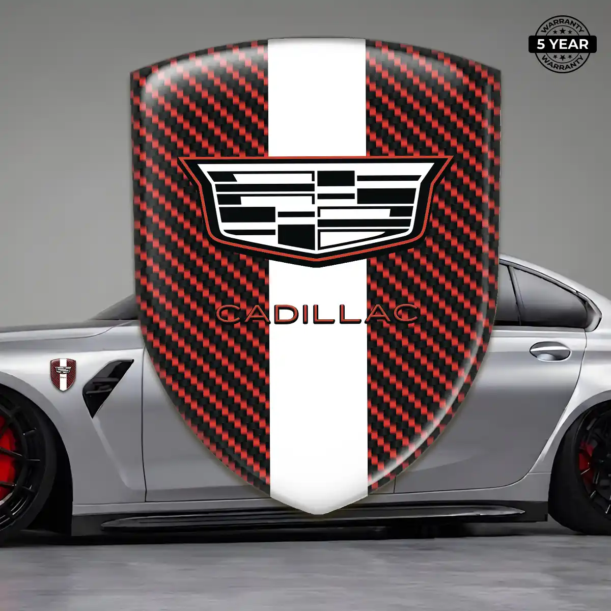 Cadillac Gel Emblem Sticker Elite Edition