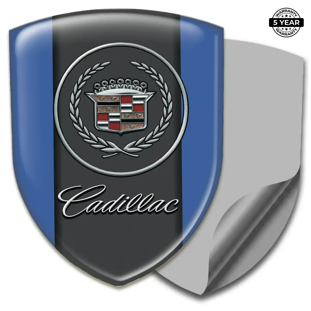 Cadillac Gel Emblem Sticker Elite Finish