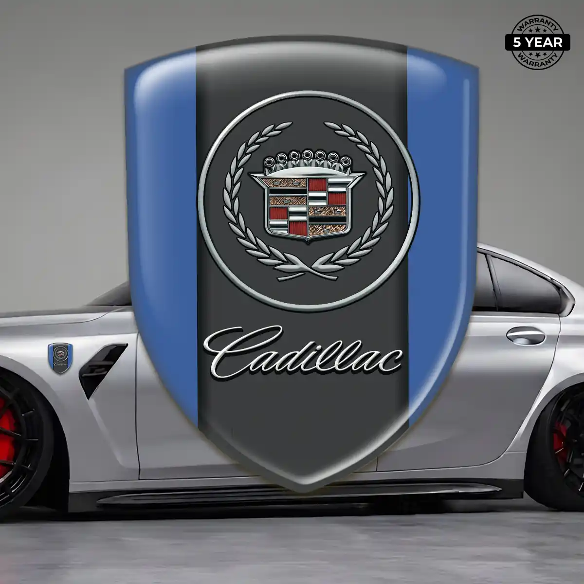 Cadillac Gel Emblem Sticker Elite Finish