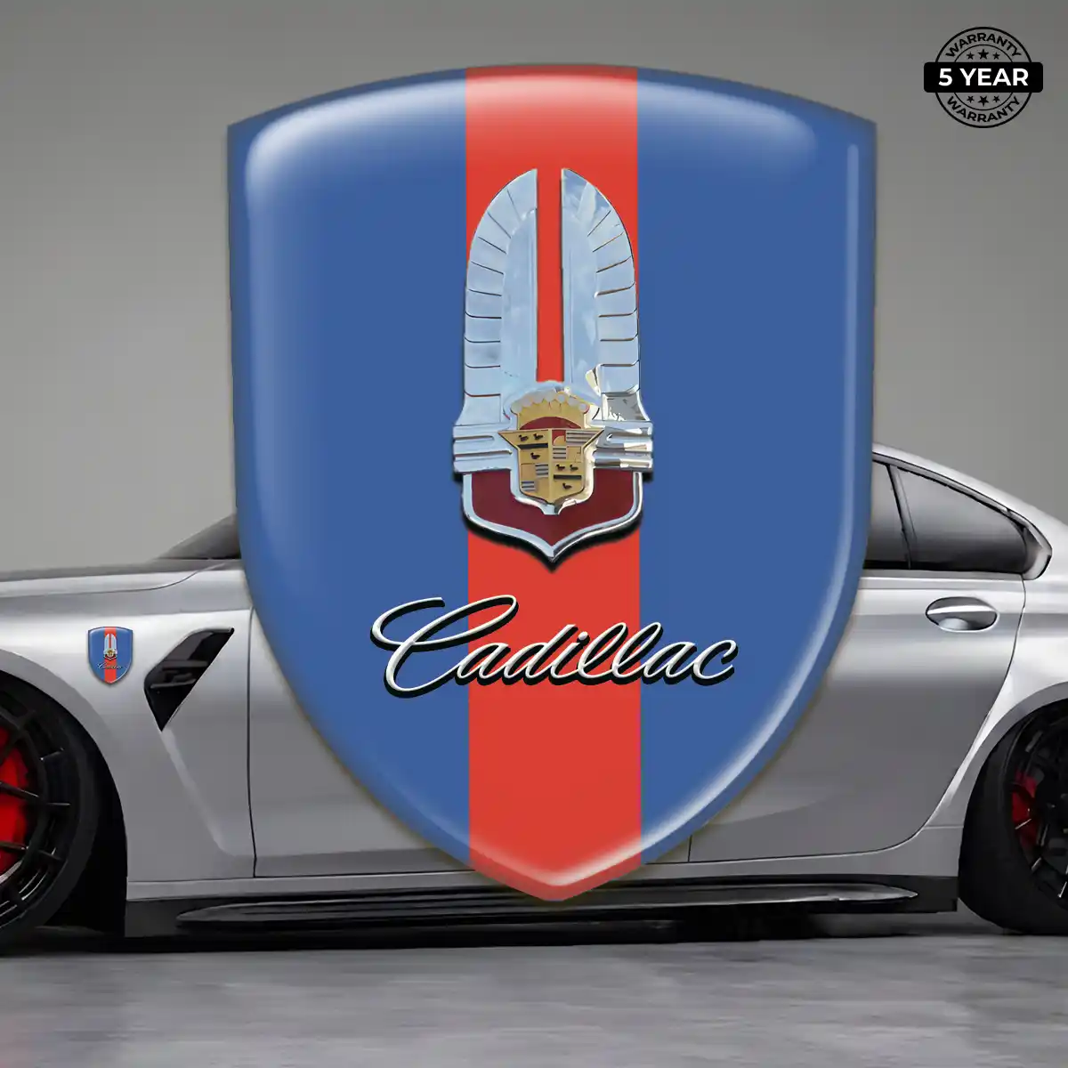 Cadillac Gel Emblem Sticker Outer Style