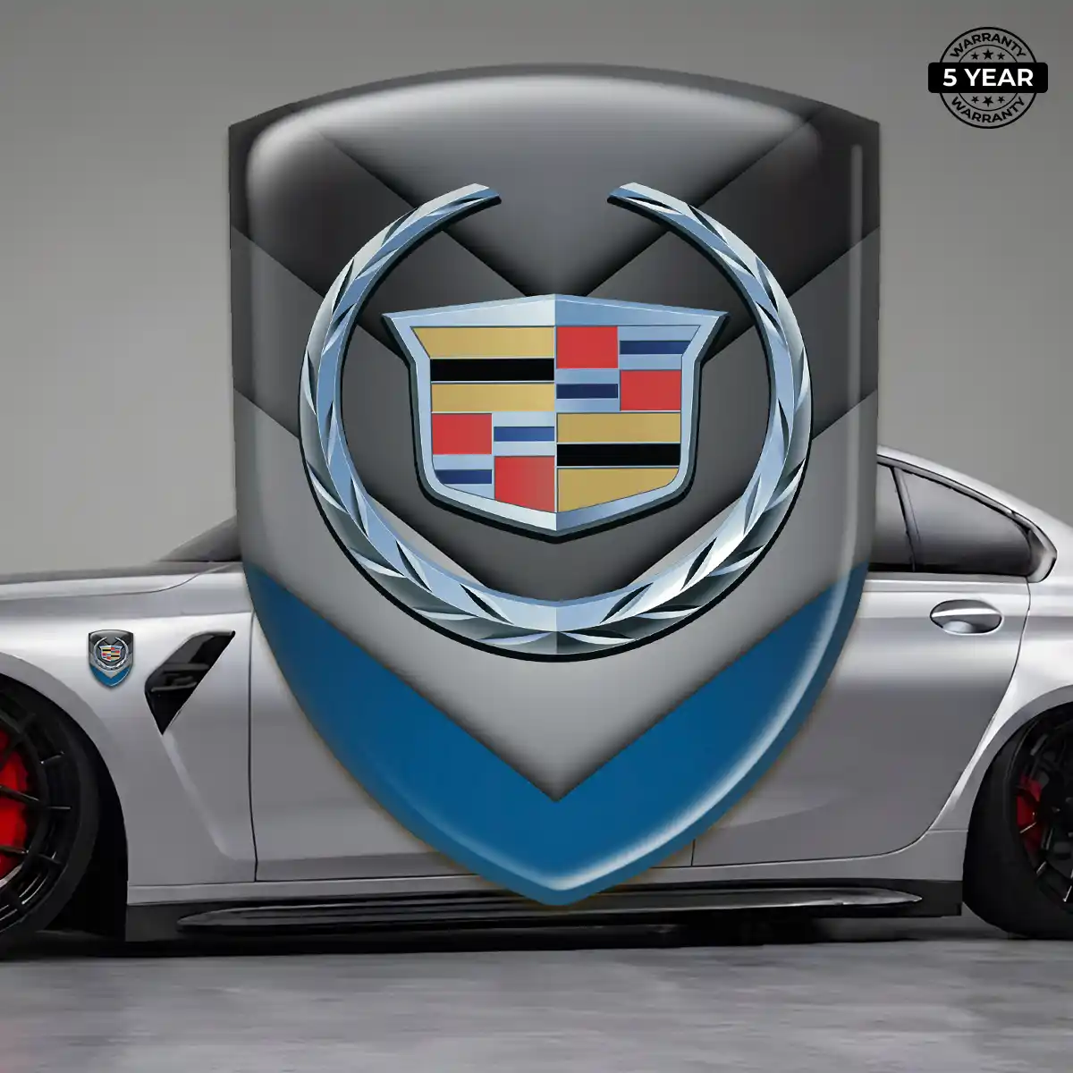 Cadillac Gel Emblem Sticker Resin Elite