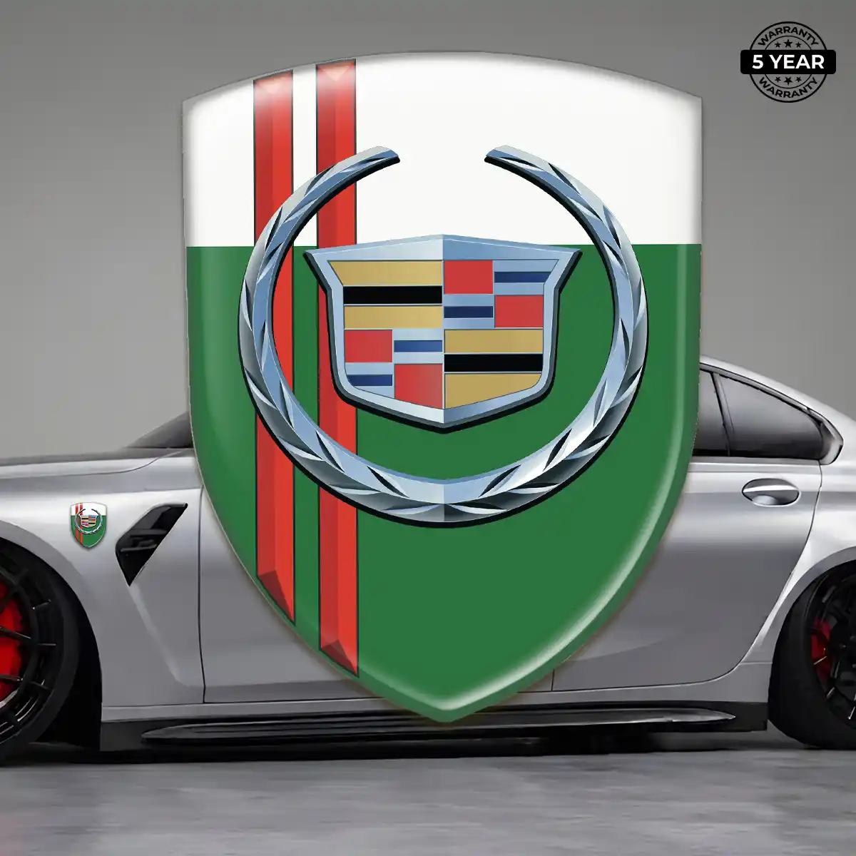 Cadillac Gel Emblem Sticker Sleek Style