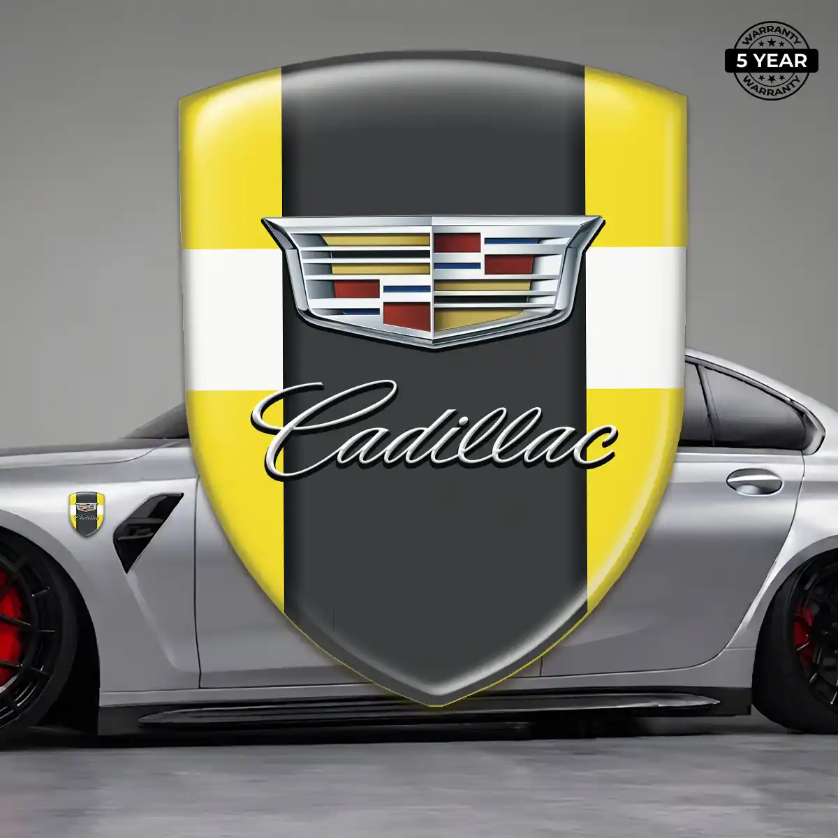 Cadillac Gel Emblem Sticker Street Tuning