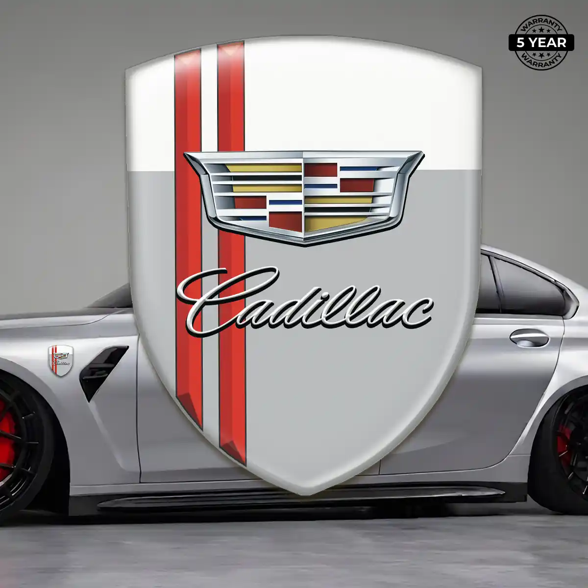 Cadillac Gel Emblem Sticker Vortex Elite