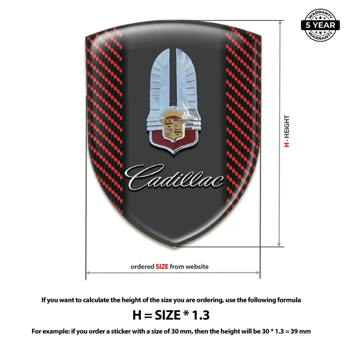 Cadillac Logo Badge Auto Tuning