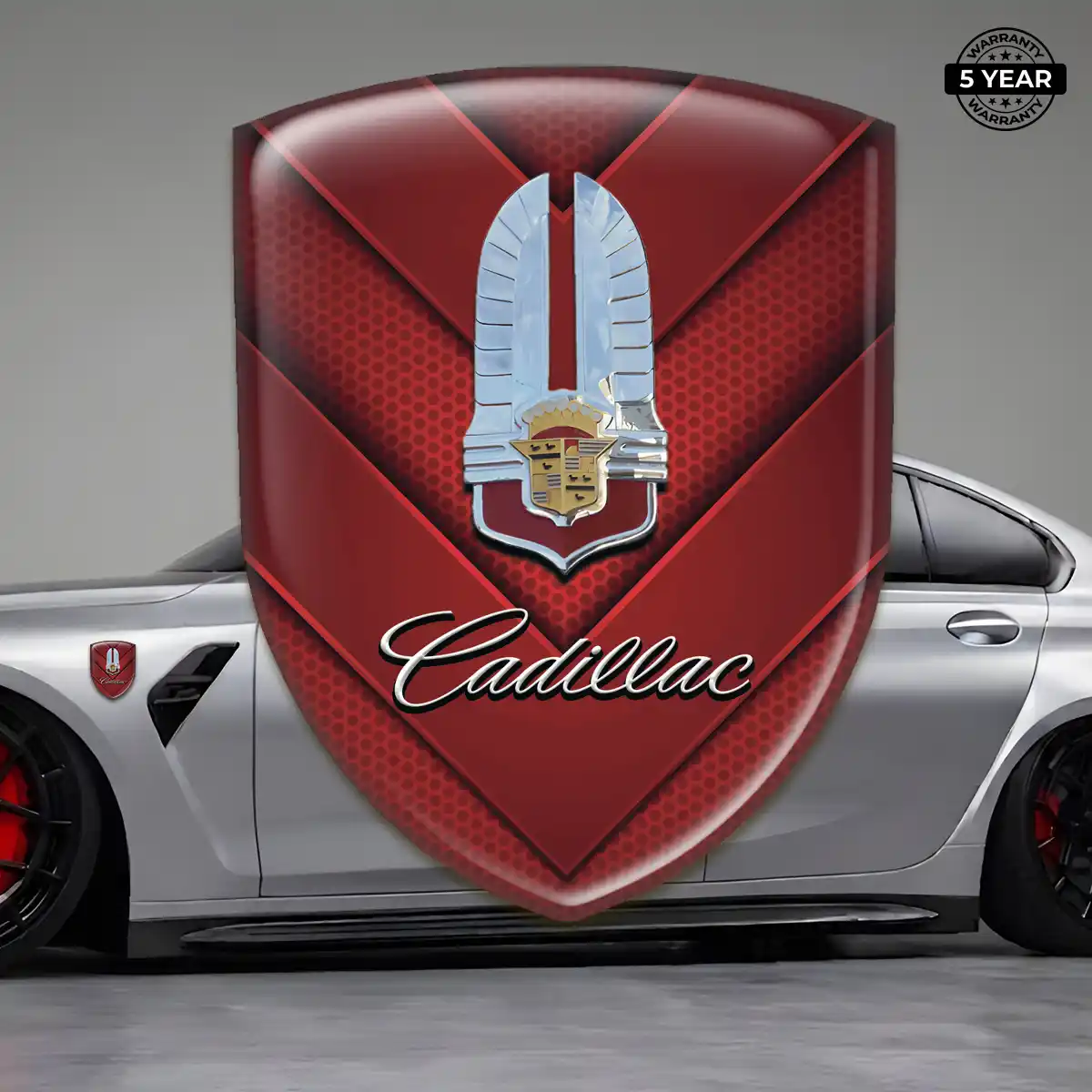 Cadillac Logo Badge Branded Line