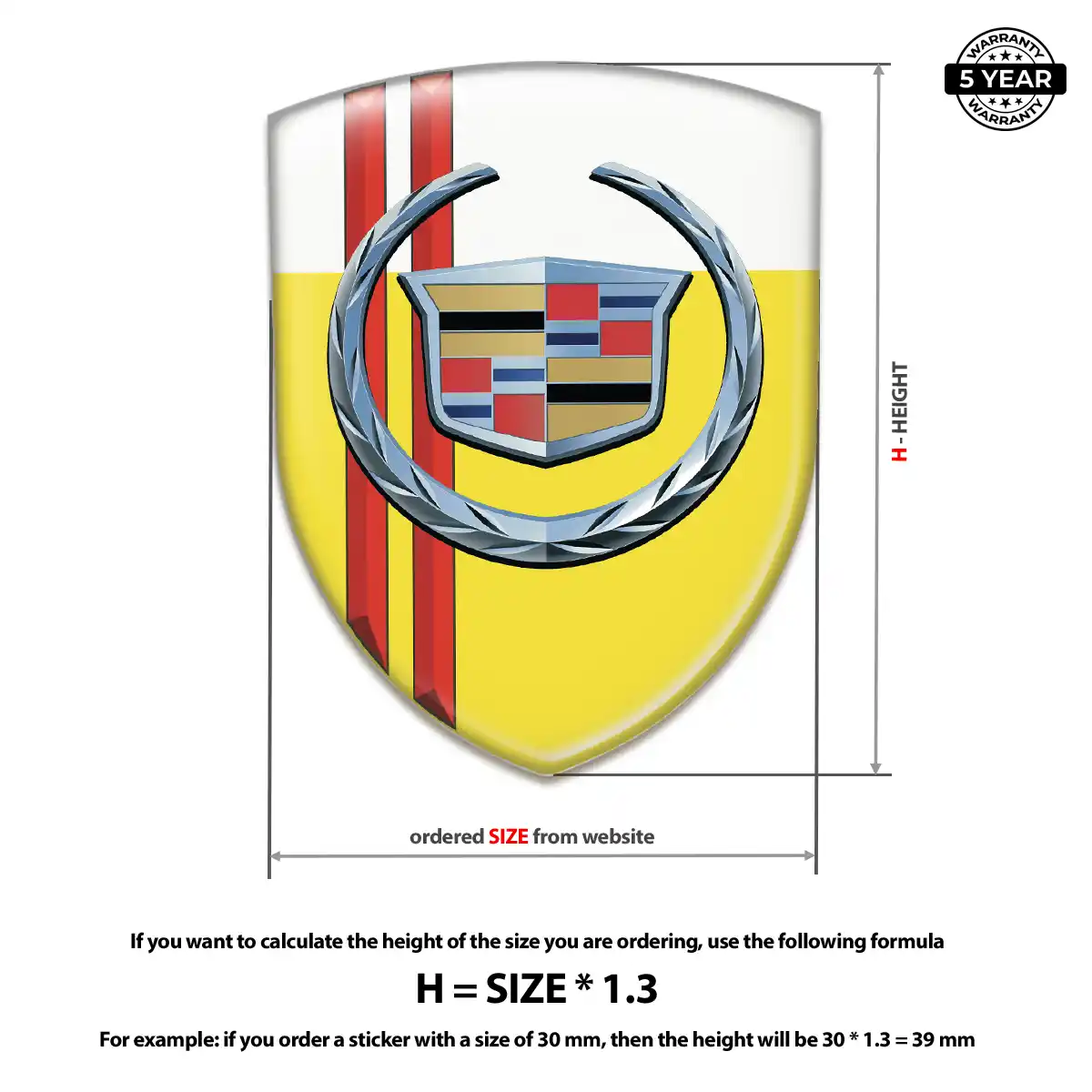 Cadillac Logo Badge Exclusive Series