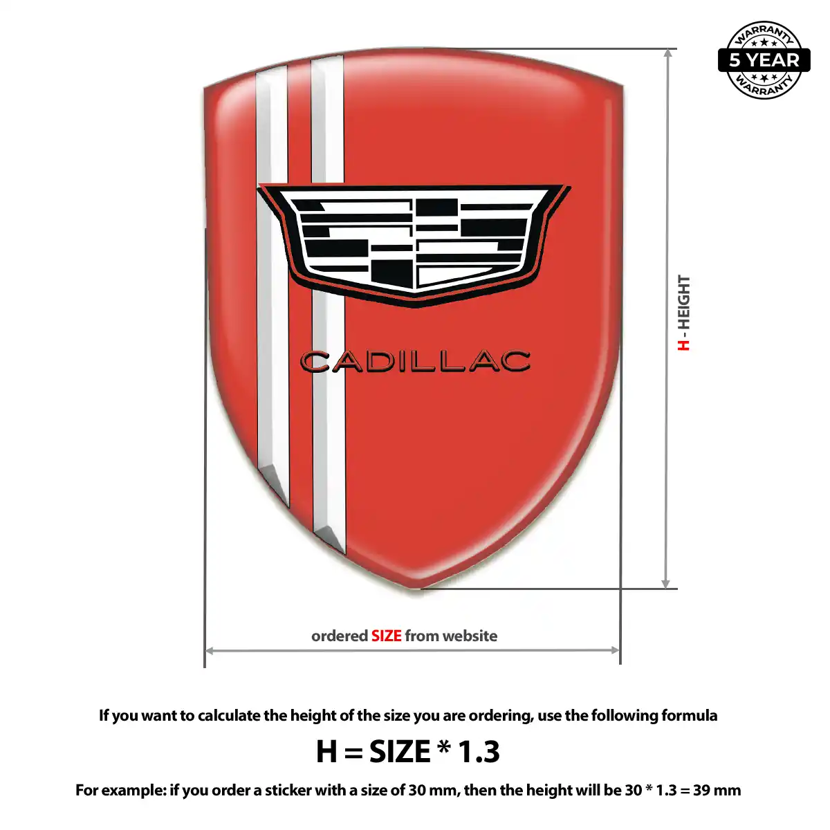 Cadillac Logo Badge Prime Quality