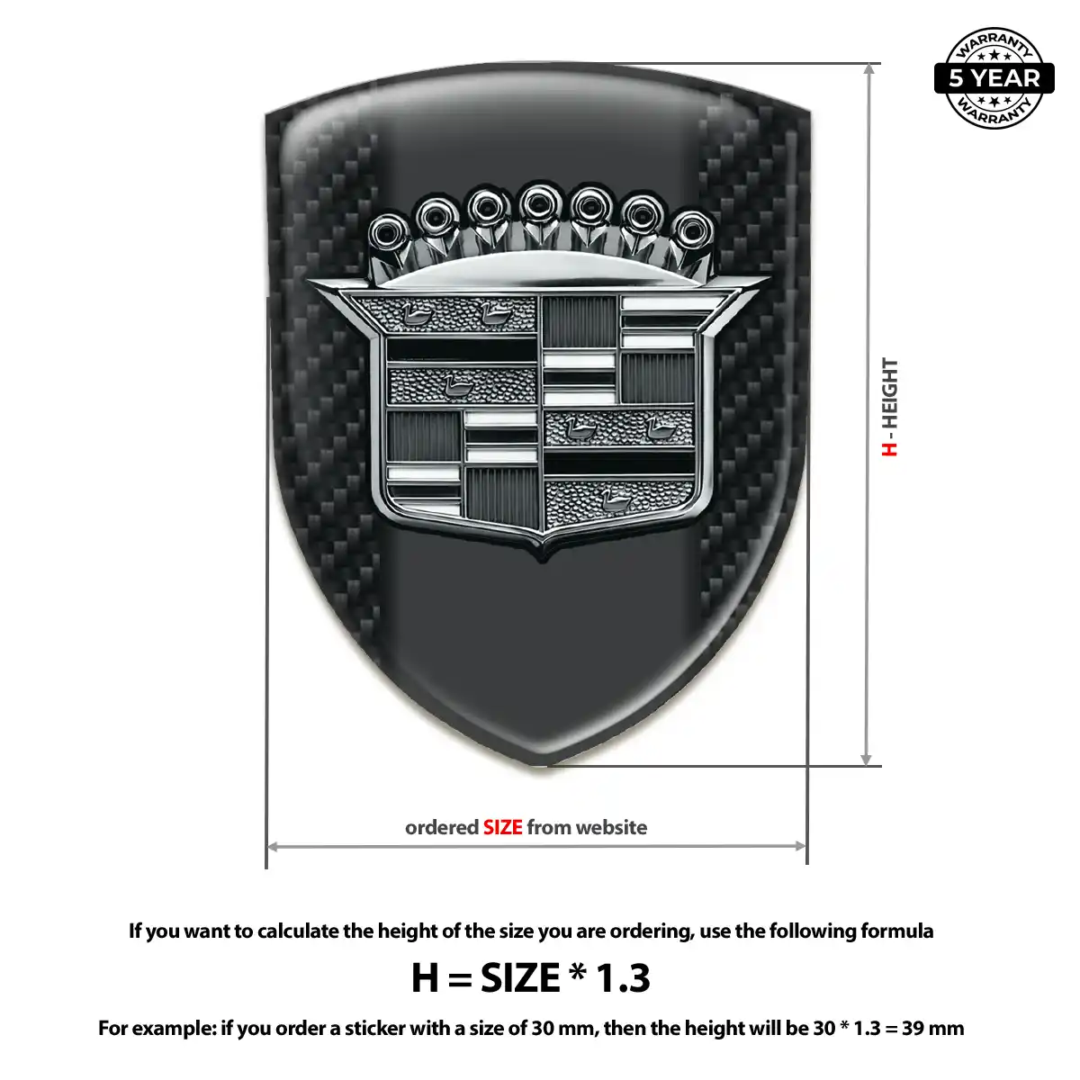 Cadillac Logo Badge Refined Design