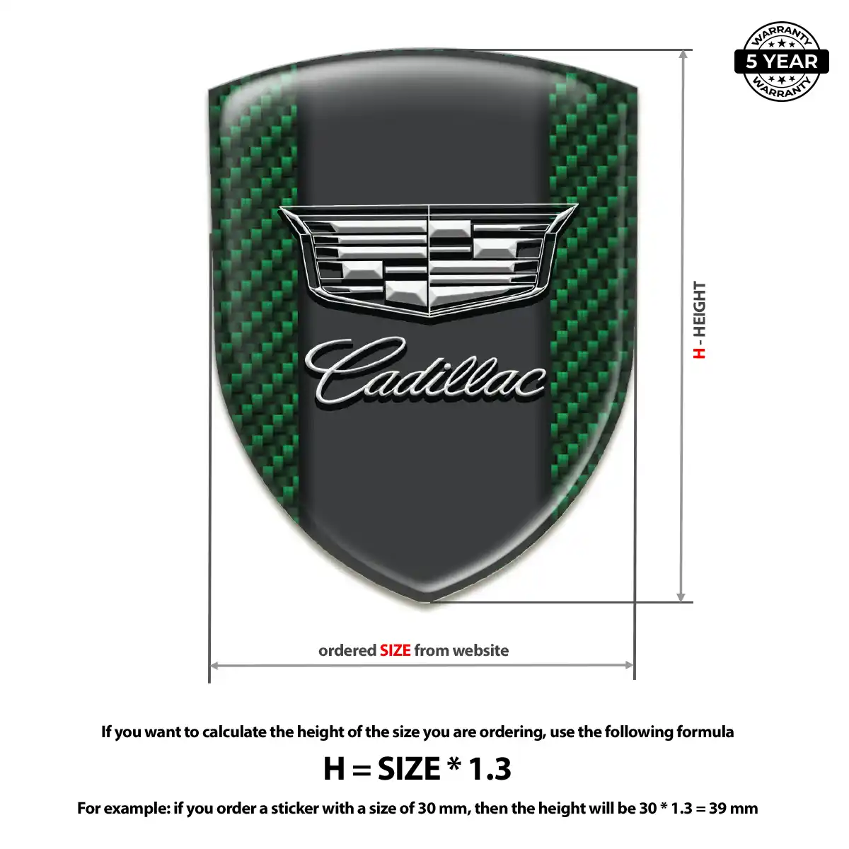 Cadillac Logo Badge Signature Grade