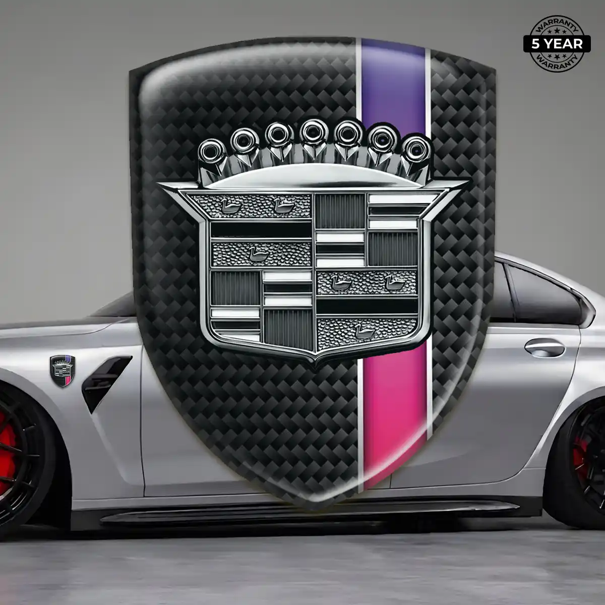 Cadillac Logo Badge Vortex Elite