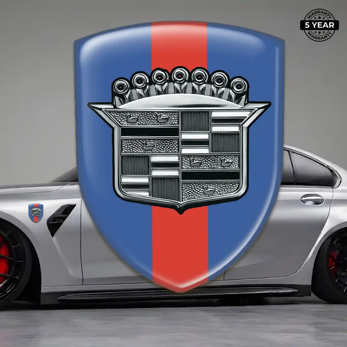 Cadillac Logo Badge Vortex Series