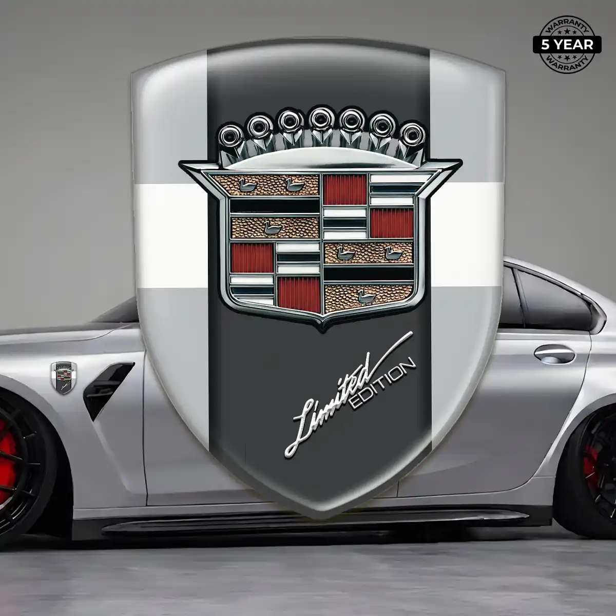 Cadillac Logo Emblem Branded Line