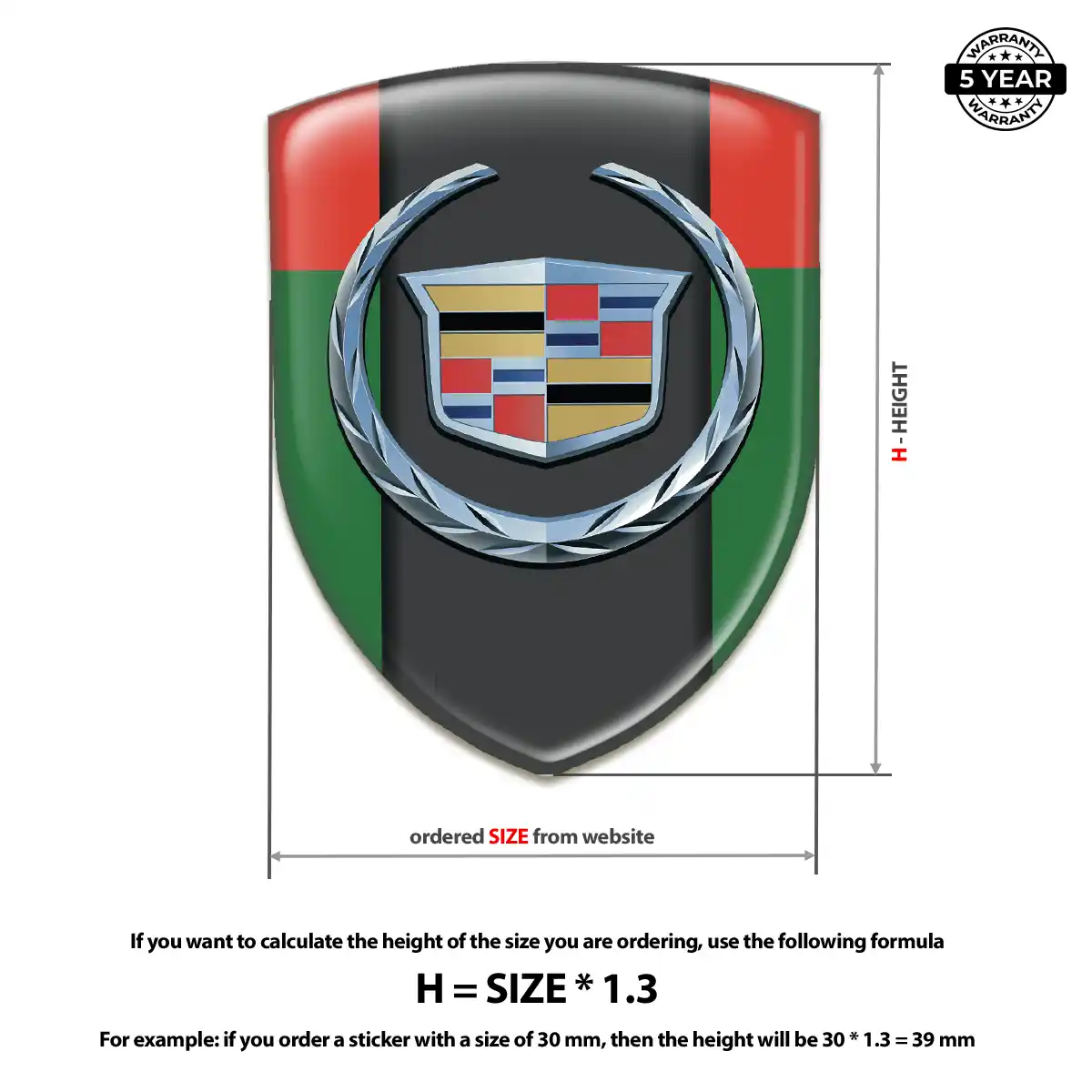 Cadillac Logo Emblem Marked Edition