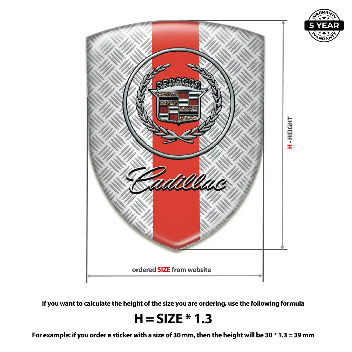 Cadillac Logo Emblem Performance Style
