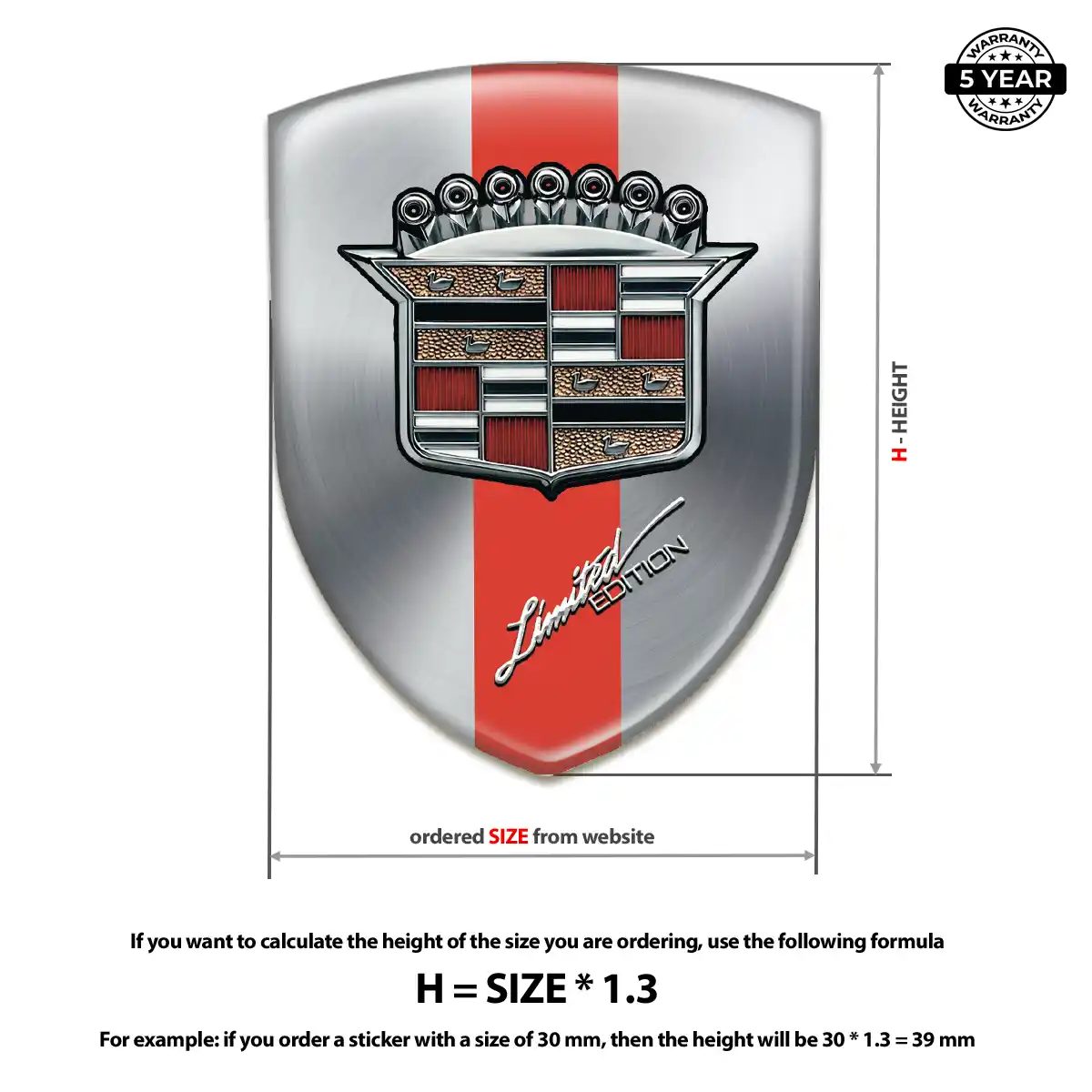 Cadillac Logo Emblem Prestige Line