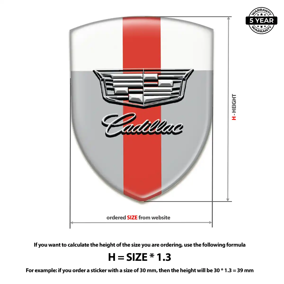 Cadillac Logo Emblem Resin Elite
