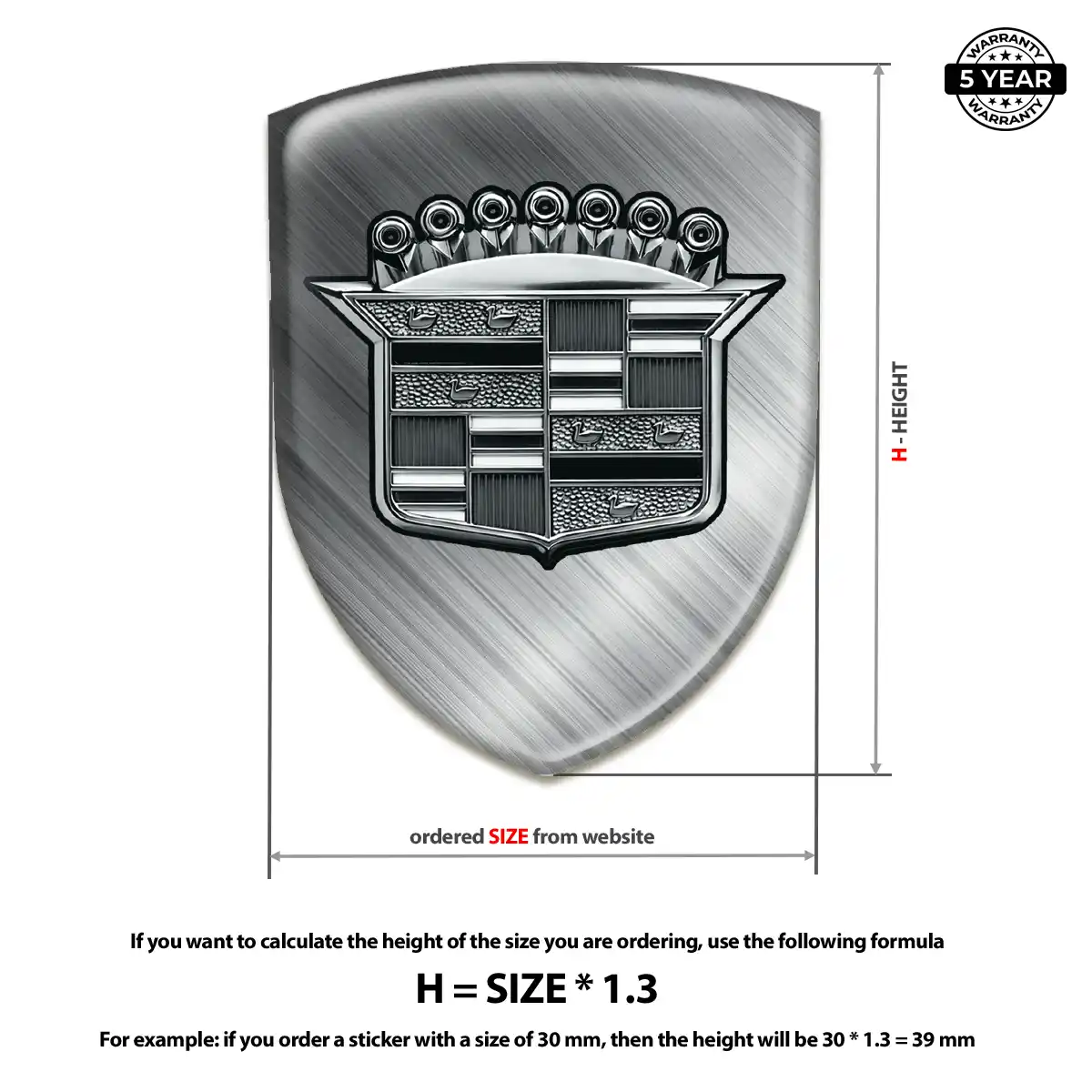 Cadillac Logo Emblem Signature Grade