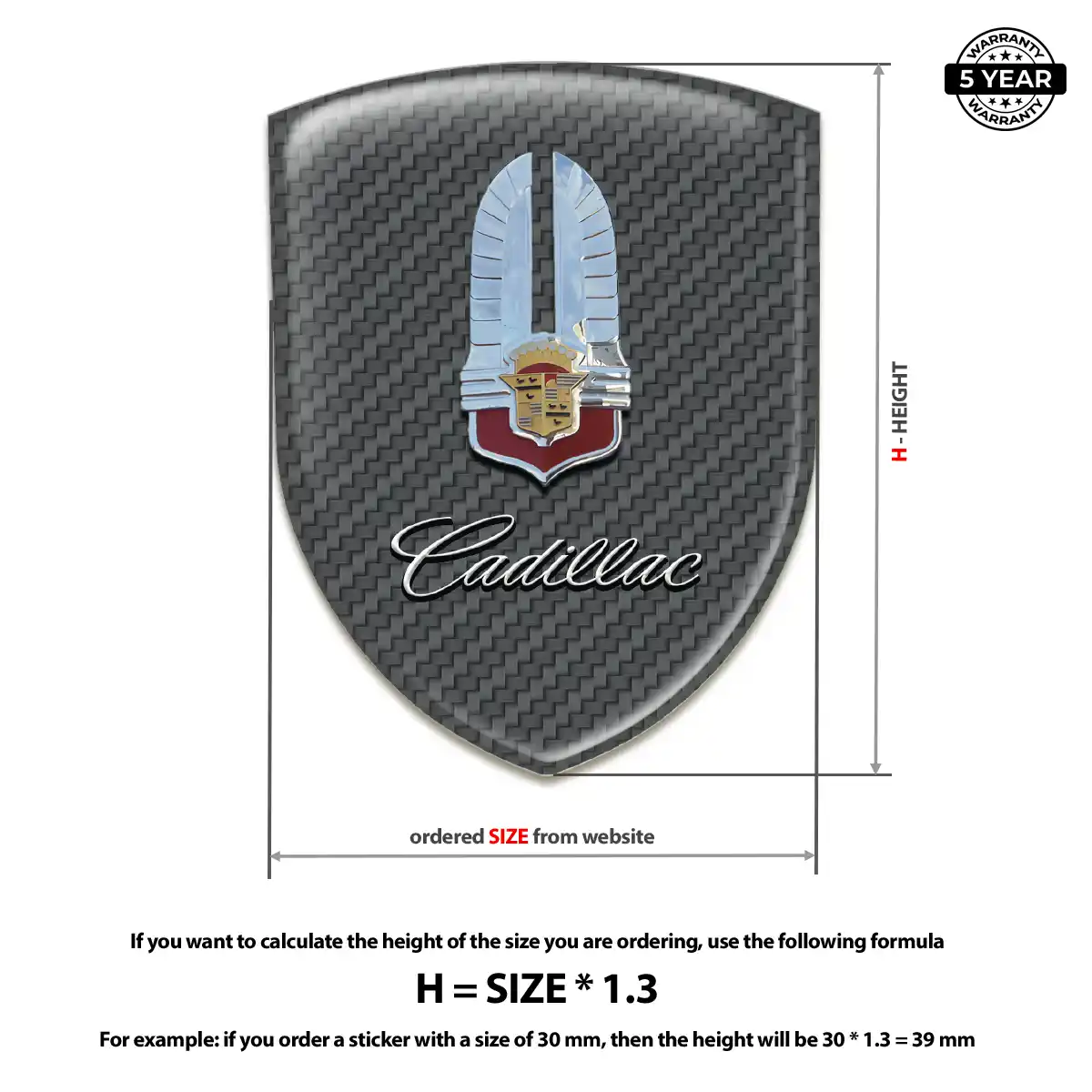 Cadillac Logo Emblem Vortex Series