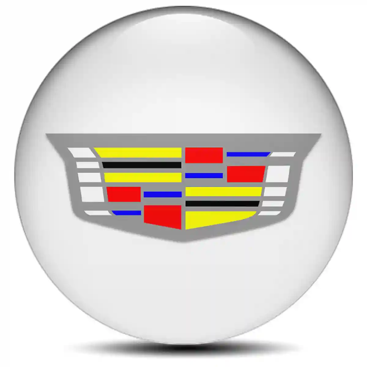 Cadillac Logo Silicone Badge Premium Edition
