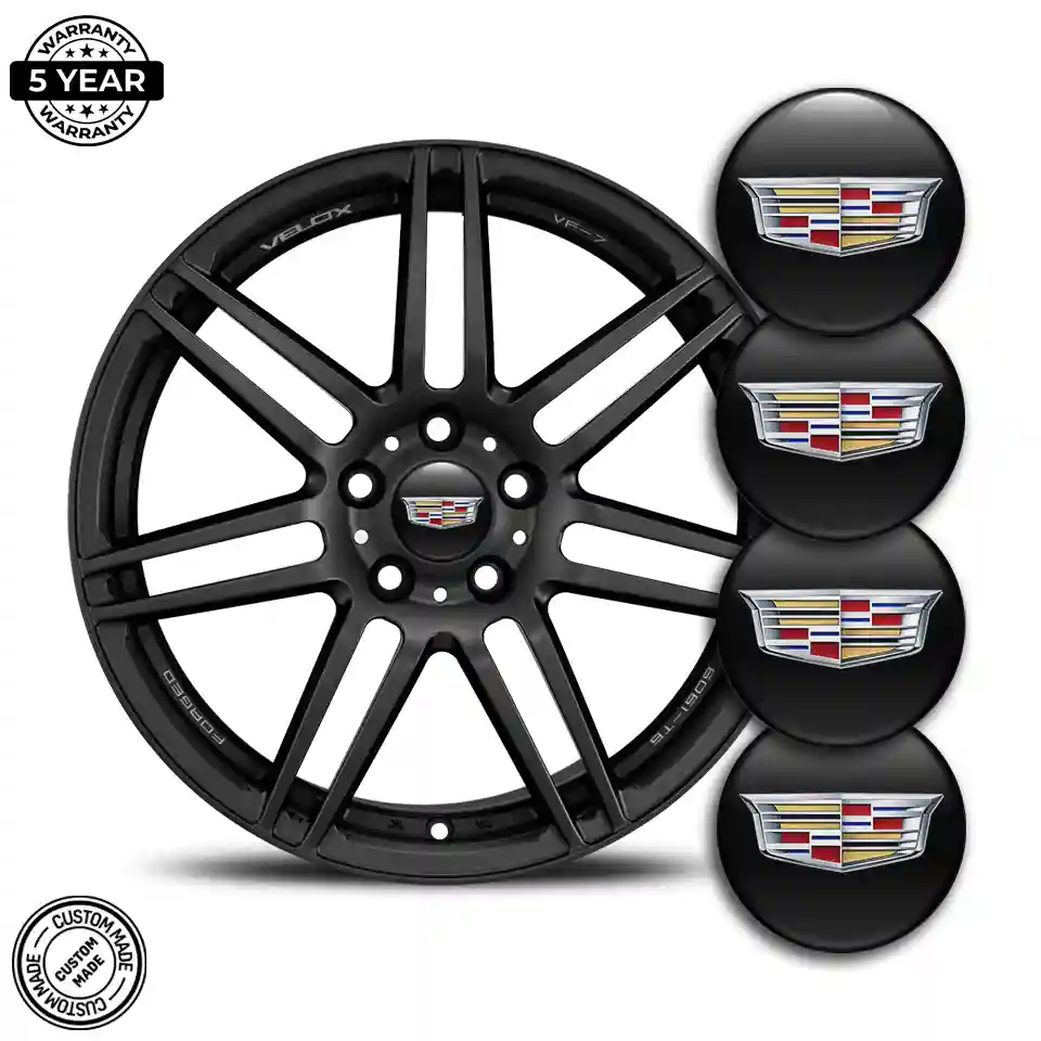Cadillac Logo Silicone Badge Premium Quality