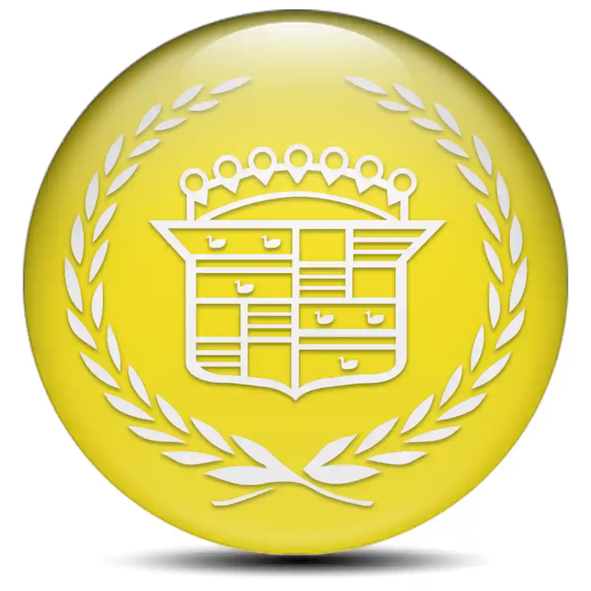Cadillac Logo Silicone Badge Self-Adhesive Limited Edition