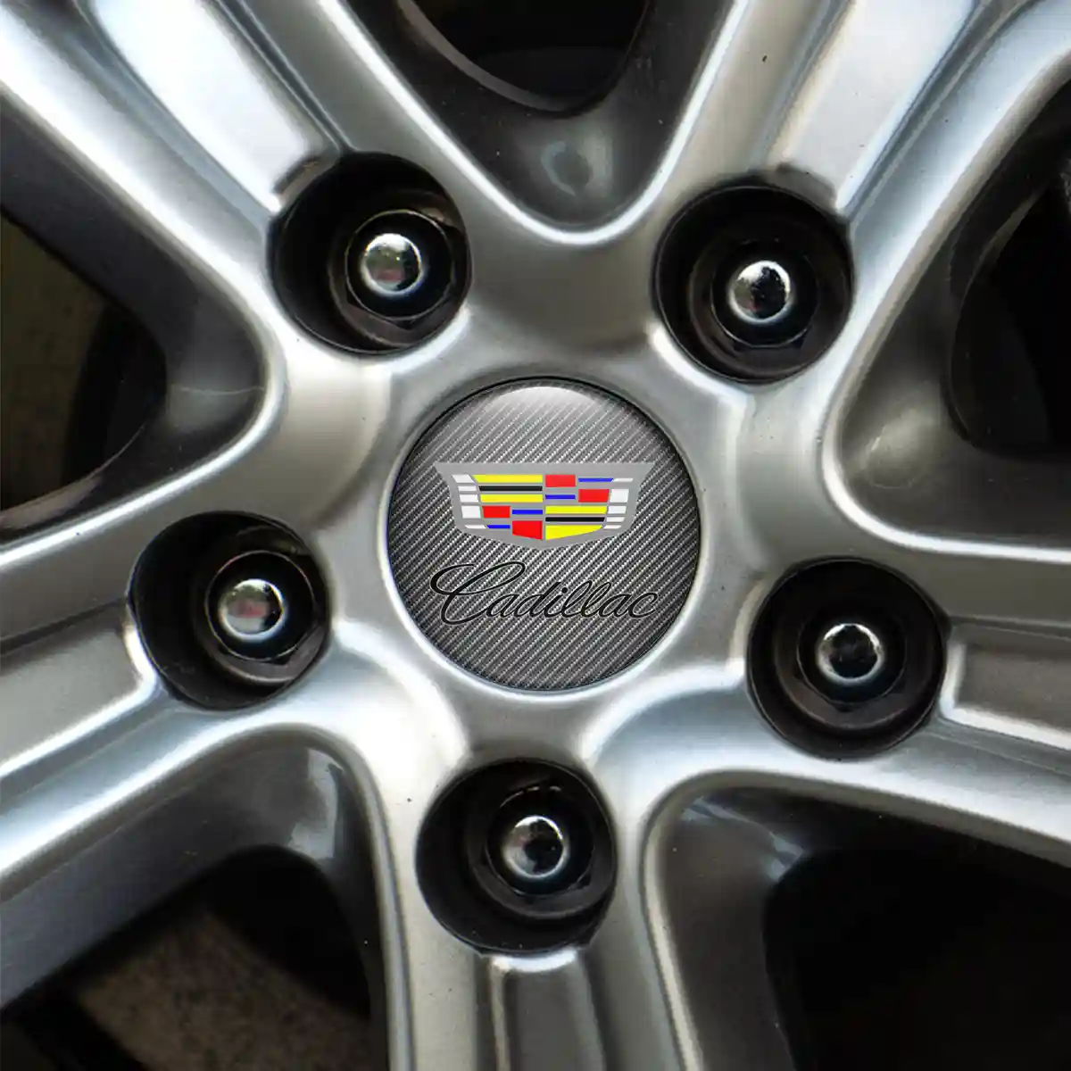 Cadillac Logo Silicone Badge Self-Adhesive Luxury Edition