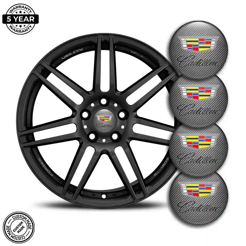 Cadillac Logo Silicone Badge Self-Adhesive Luxury Edition