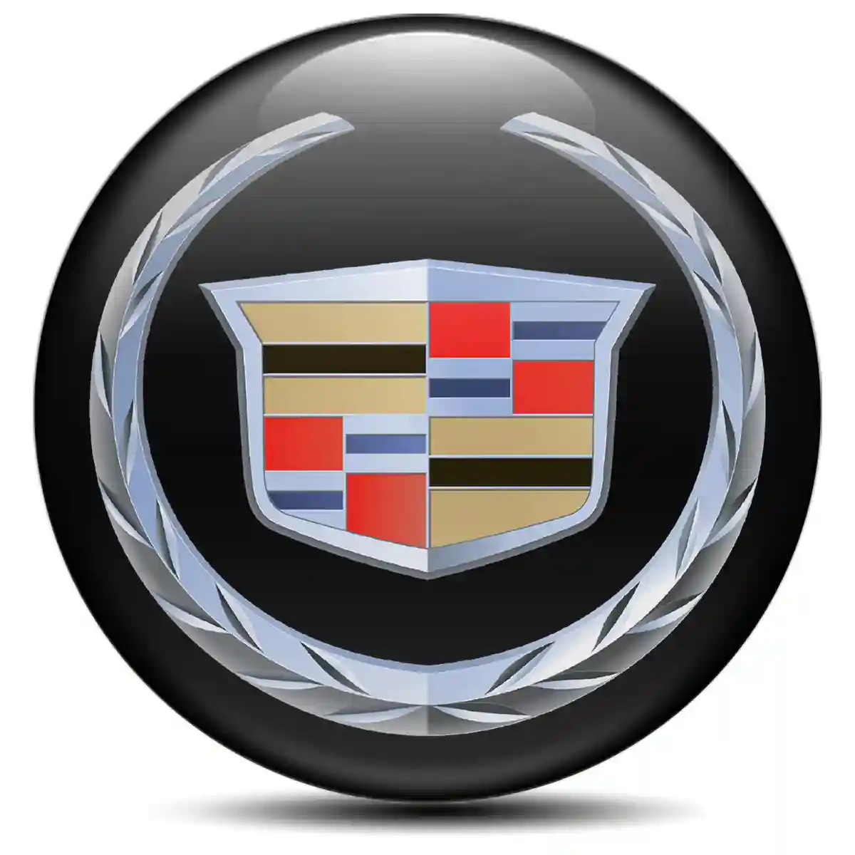 Cadillac Logo Silicone Badge Self-Adhesive Premium Edition