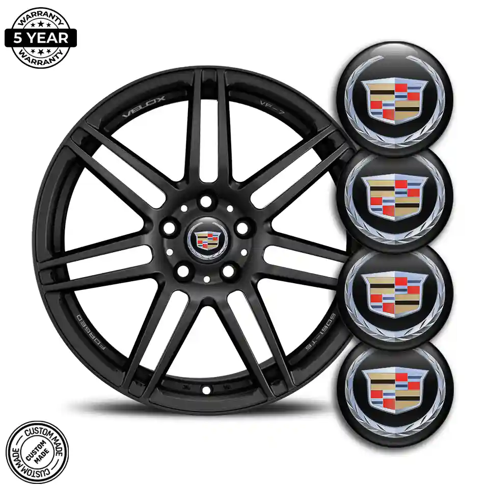 Cadillac Logo Silicone Badge Self-Adhesive Premium Edition