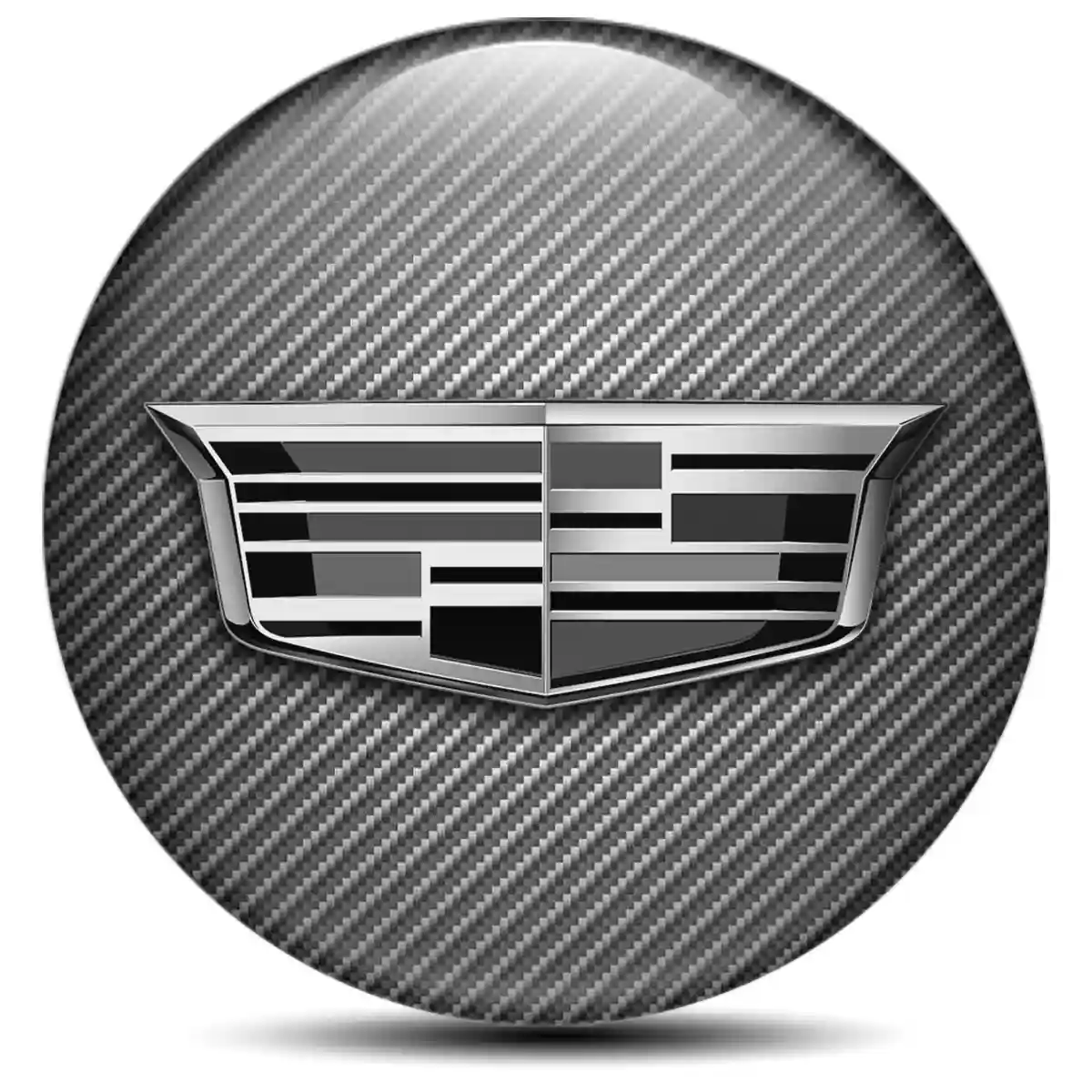 Cadillac Logo Silicone Badge Self-Adhesive Stylish Design
