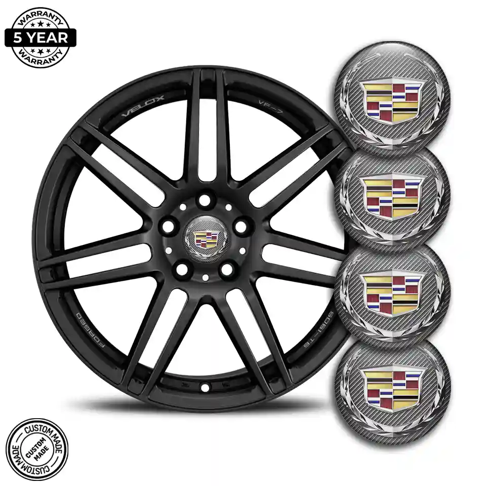 Cadillac Logo Silicone Emblem Self-Adhesive Luxury Edition
