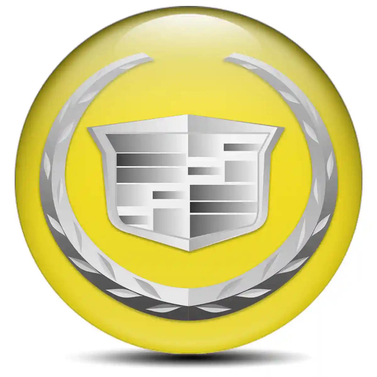 Cadillac Logo Silicone Emblem Self-Adhesive Premium Edition