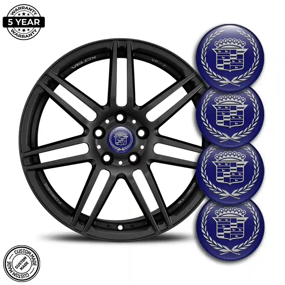 Cadillac Logo Silicone Sticker High Quality