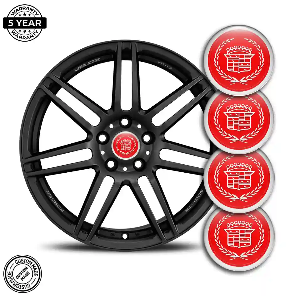 Cadillac Logo Silicone Sticker Limited Edition