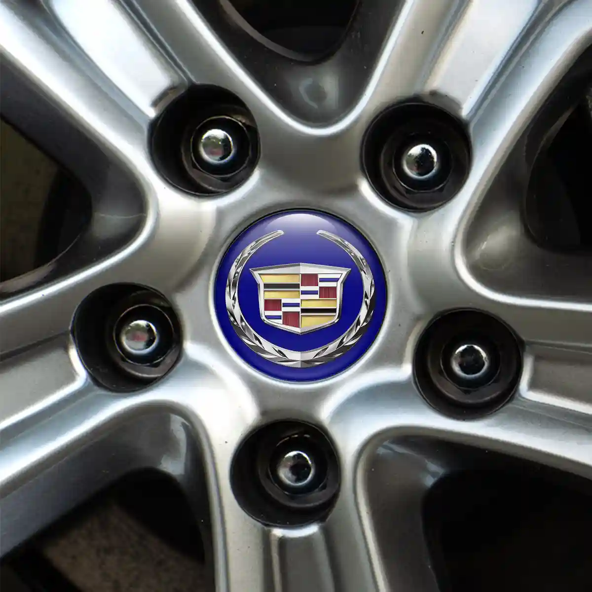 Cadillac Logo Silicone Sticker Luxury Edition
