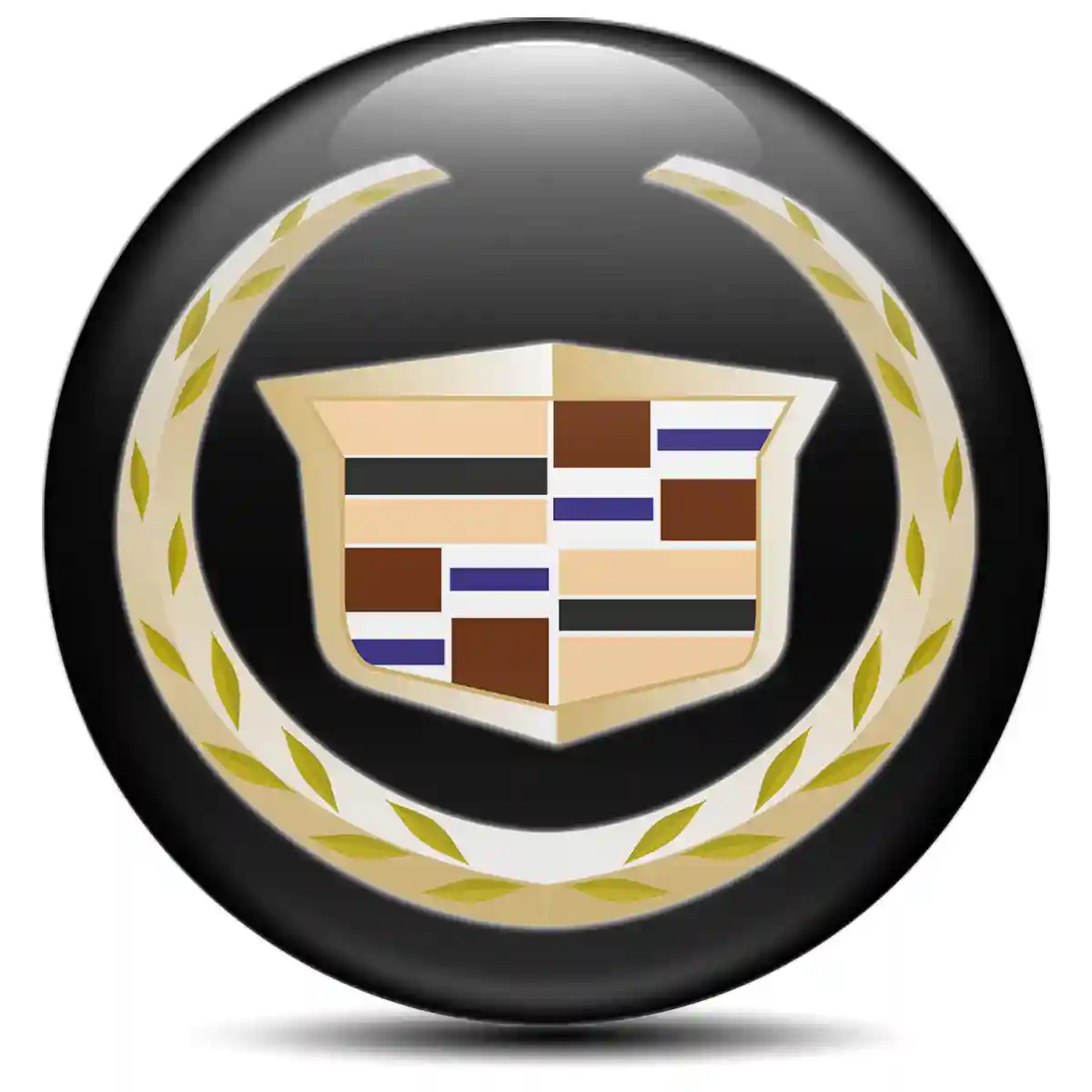 Cadillac Logo Silicone Sticker Premium Edition