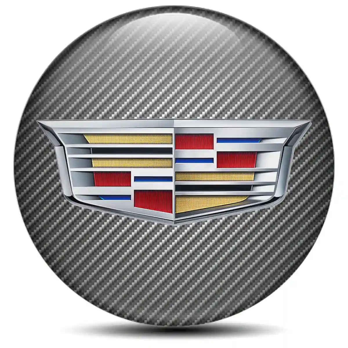 Cadillac Logo Silicone Sticker Stylish Design