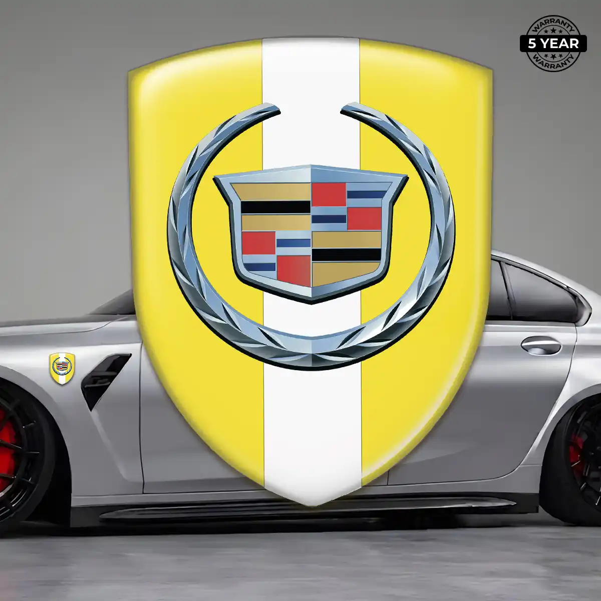 Cadillac Logo Sticker Branded Line