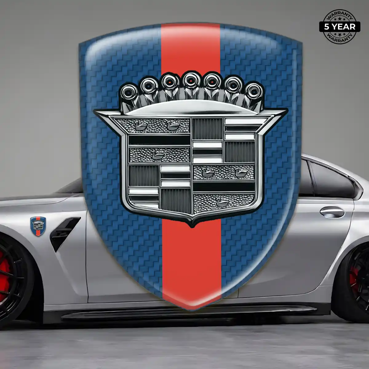 Cadillac Logo Sticker Prime Quality