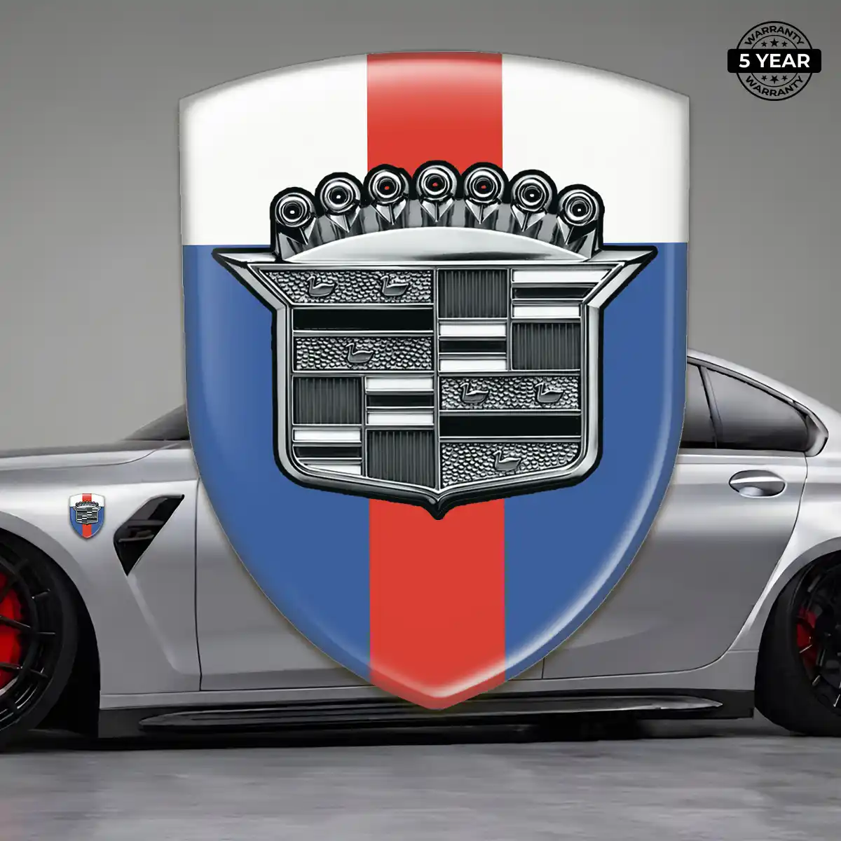 Cadillac Logo Sticker Refined Design