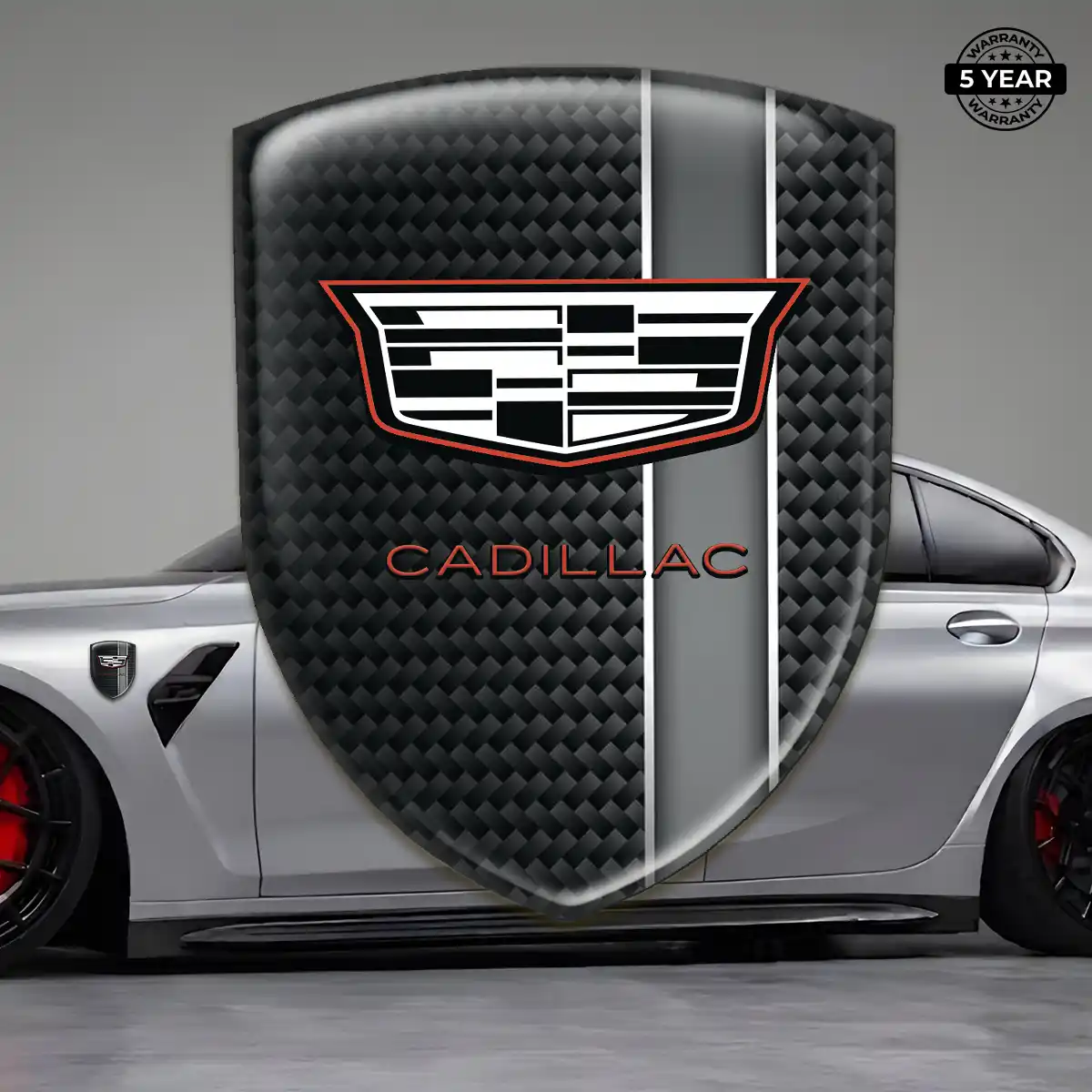 Cadillac Logo Sticker Resin Elite