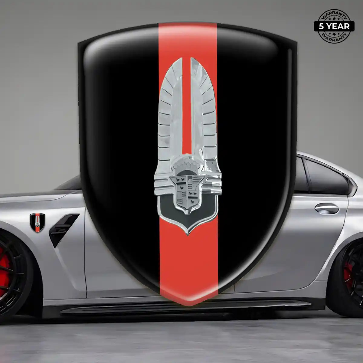 Cadillac Logo Sticker Resin Luxe