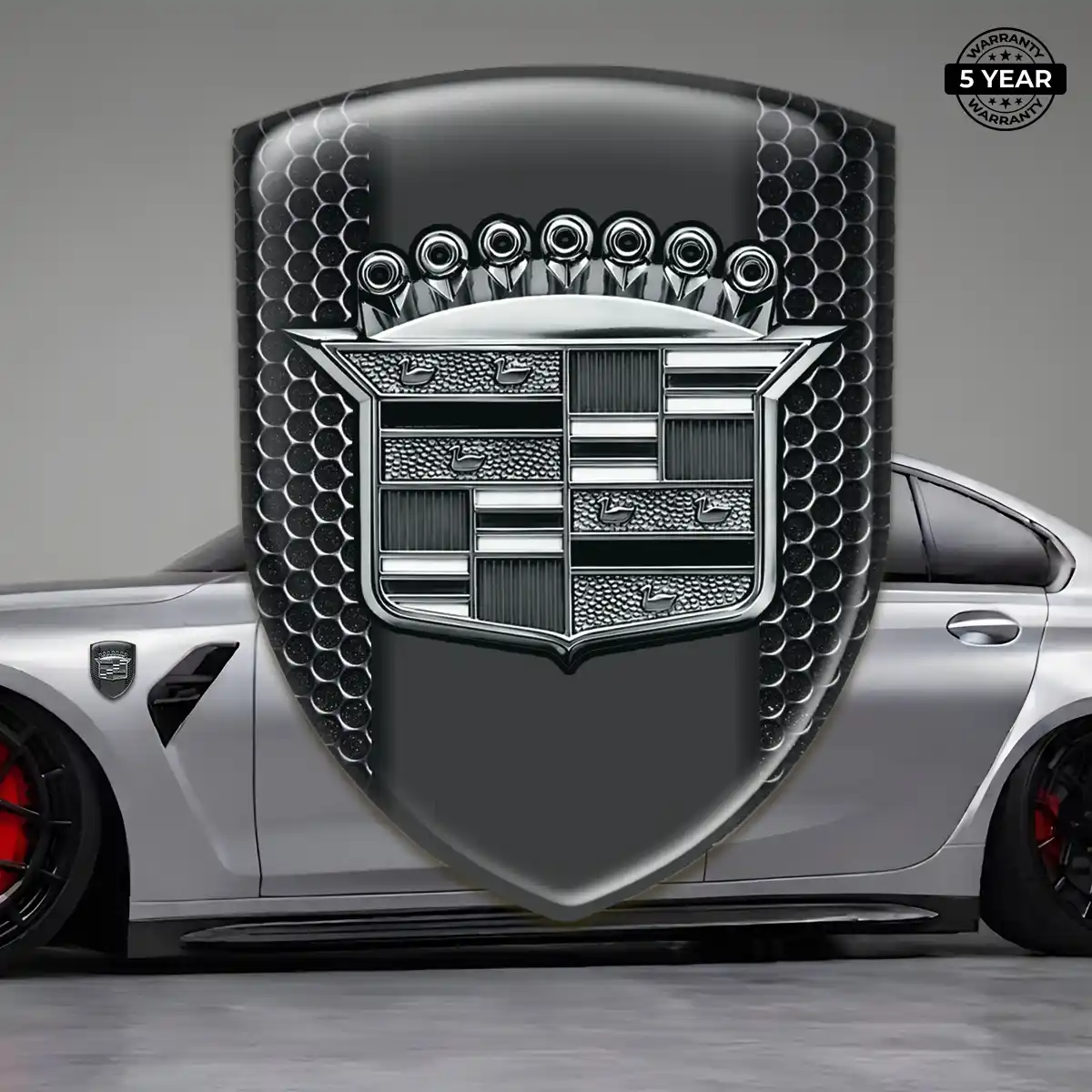 Cadillac Logo Sticker Vortex Elite