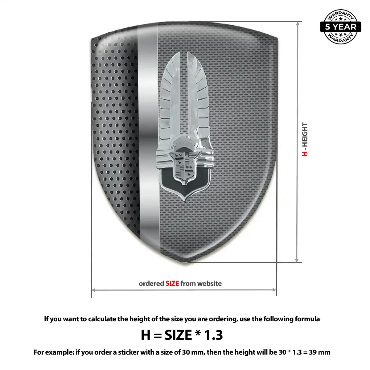 Cadillac Polyurethane Domed Sticker Elite Edition