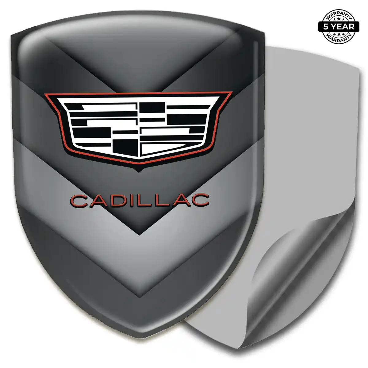 Cadillac Polyurethane Domed Sticker Interior Elegance