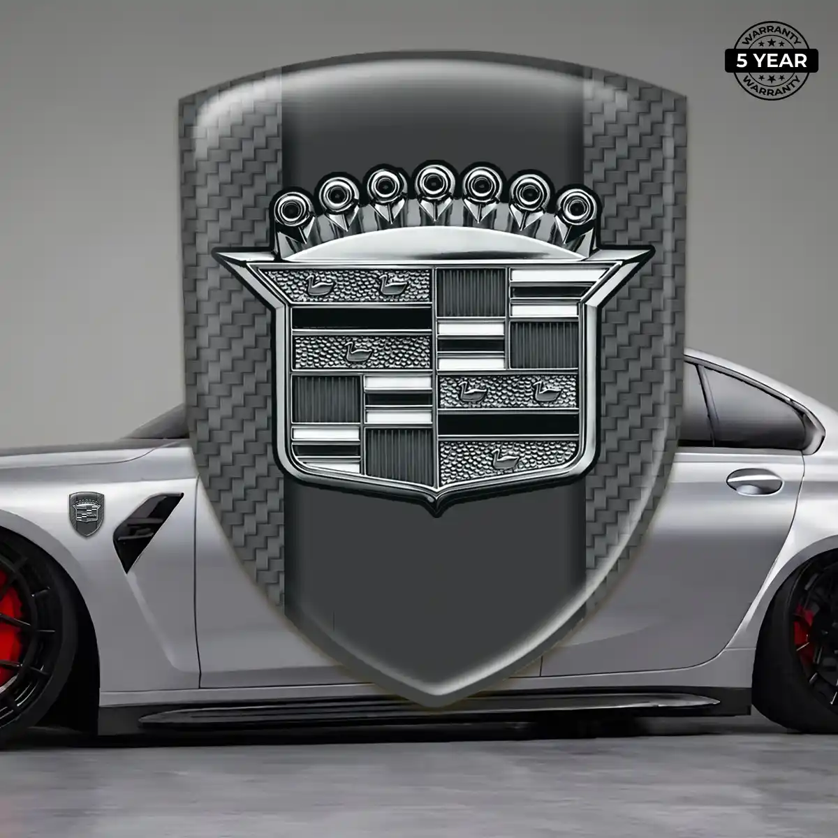 Cadillac Polyurethane Domed Sticker Opulent Line