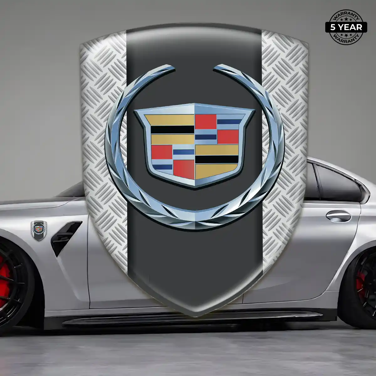 Cadillac Polyurethane Domed Sticker Outer Style